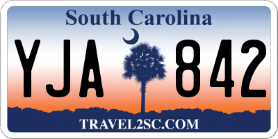 SC license plate YJA842