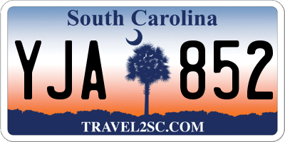 SC license plate YJA852