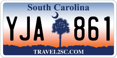 SC license plate YJA861