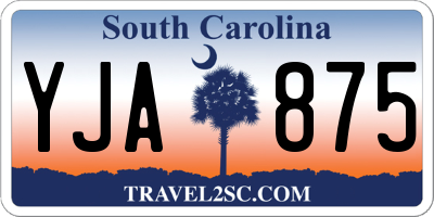 SC license plate YJA875