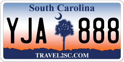 SC license plate YJA888