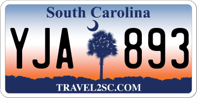 SC license plate YJA893