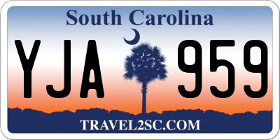 SC license plate YJA959