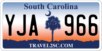 SC license plate YJA966