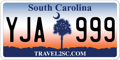 SC license plate YJA999