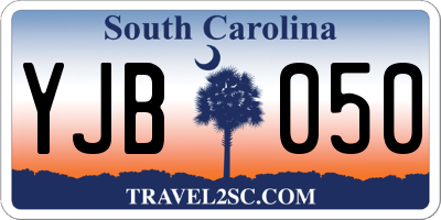 SC license plate YJB050