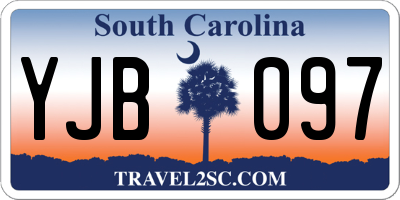 SC license plate YJB097