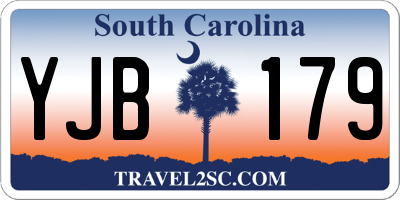 SC license plate YJB179