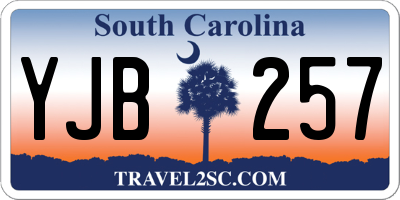 SC license plate YJB257