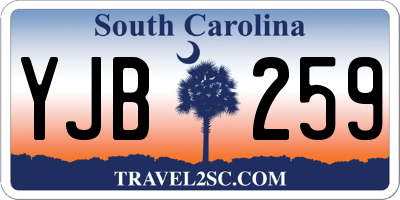 SC license plate YJB259