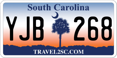 SC license plate YJB268