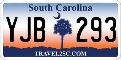 SC license plate YJB293