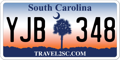 SC license plate YJB348