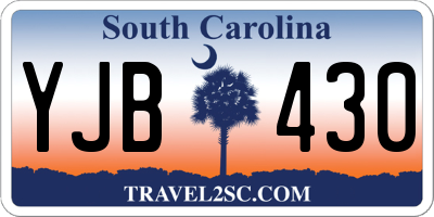 SC license plate YJB430