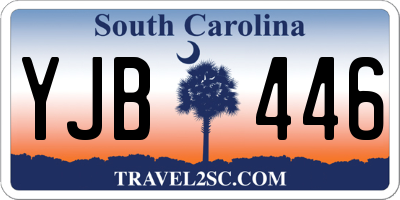 SC license plate YJB446