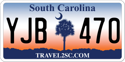 SC license plate YJB470