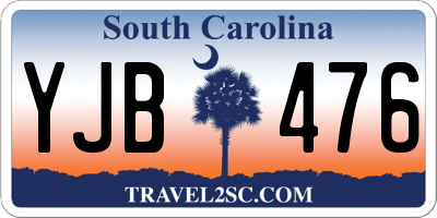 SC license plate YJB476