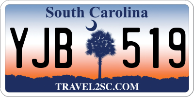 SC license plate YJB519