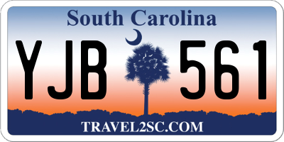 SC license plate YJB561