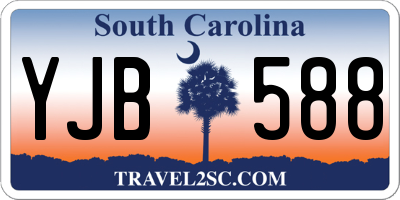 SC license plate YJB588
