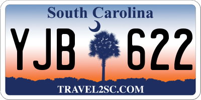 SC license plate YJB622