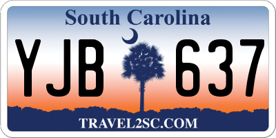 SC license plate YJB637