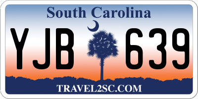 SC license plate YJB639