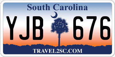 SC license plate YJB676