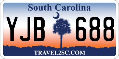 SC license plate YJB688