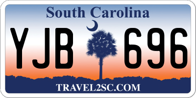 SC license plate YJB696