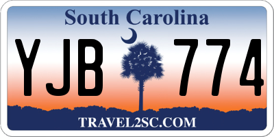 SC license plate YJB774