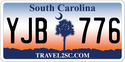 SC license plate YJB776