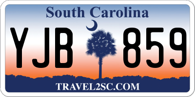 SC license plate YJB859
