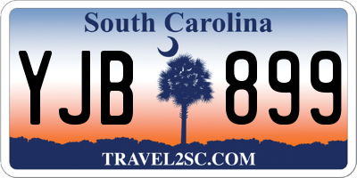 SC license plate YJB899