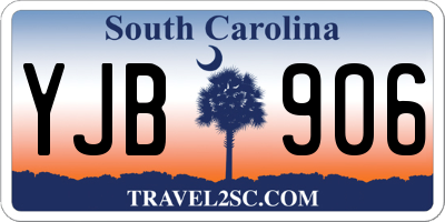 SC license plate YJB906