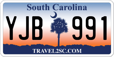 SC license plate YJB991