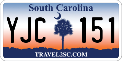 SC license plate YJC151