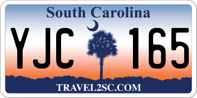 SC license plate YJC165