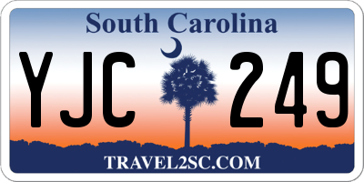 SC license plate YJC249