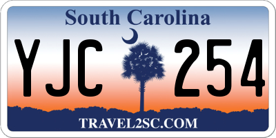 SC license plate YJC254