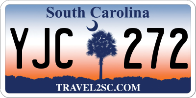 SC license plate YJC272