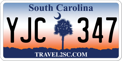 SC license plate YJC347