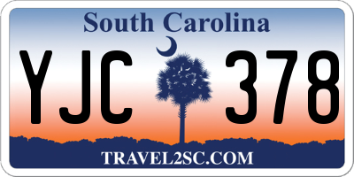 SC license plate YJC378