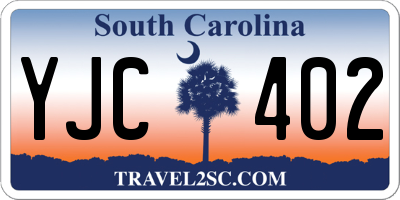 SC license plate YJC402