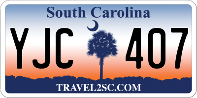 SC license plate YJC407