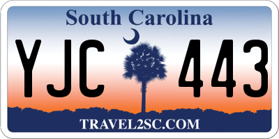 SC license plate YJC443