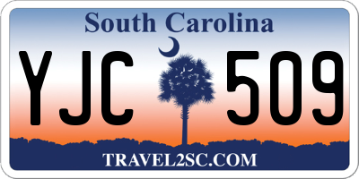 SC license plate YJC509