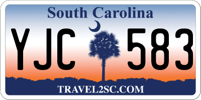 SC license plate YJC583
