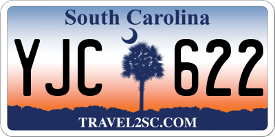 SC license plate YJC622