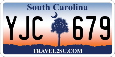 SC license plate YJC679